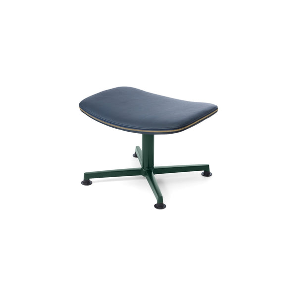 raawii Arba Ottoman Ottoman Dark green base / Spoor dark blue leather