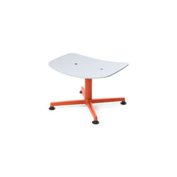raawii Erwan Bouroullec - Arba Ottoman - Plywood Ottoman Orange base / light grey shell