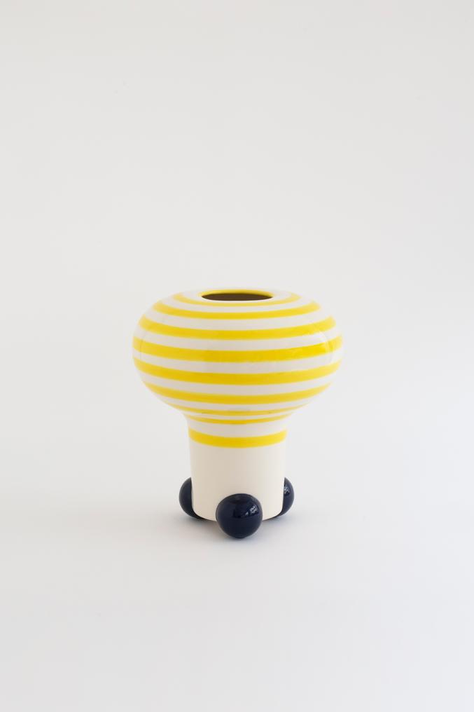 raawii Nicholai Wiig-Hansen - Mushroom - vase - onesize Vase Yellow / blue