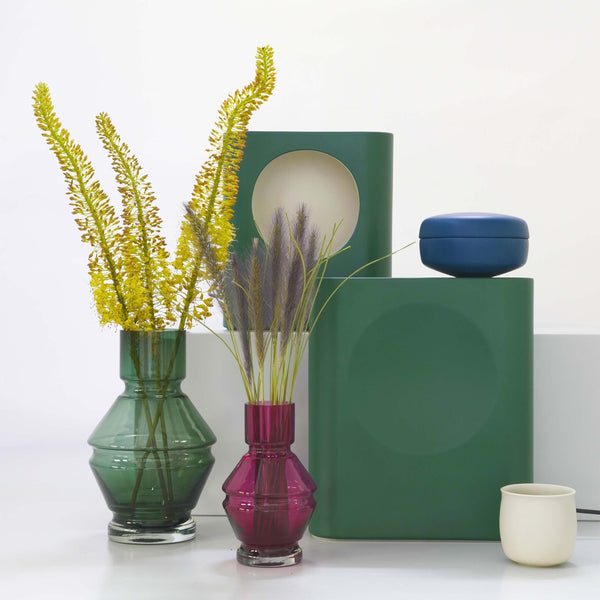 raawii Nicholai Wiig-Hansen - Relæ - vase en verre - large Vase bristol green